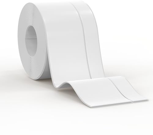 Milduall Weichsockelleiste Selbstklebend, 15 Meter Flexible PVC Sockelleiste 50x20mm, Knickleiste für Küche, Bad & Wand, Dekorativ, UV-Beständig, Weiß