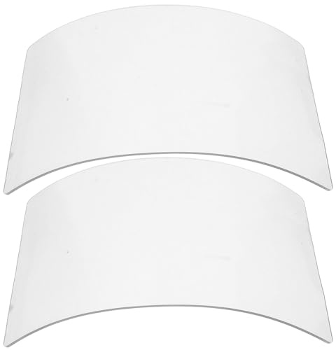 FUNOMOCYA Sandblasting Hood Lens Replacement 2 Pack Protective Helmet Visor with Clear Protective Film Anti-Fog Coating 8.66 X 5.71 in Sandblasting Lens Cover for Welding Grinding Face Protection