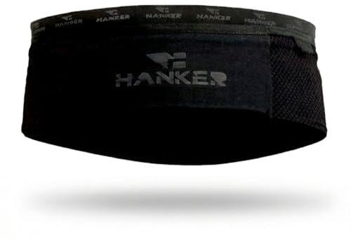 Riñonera Running Unisex con cinturón Porta móvil, geles y Llaves | 5 bolsillos, tejido elástico y ligero, espacio para móvil, geles, llaves y botella, para running y ciclismo