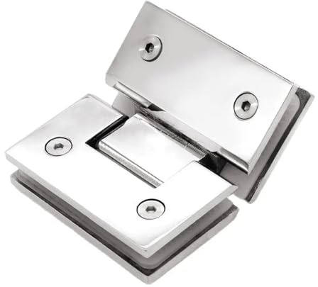 Cerniere per box doccia, Cerniera in vetro for bagno quadrata da 3 pezzi 135 gradi