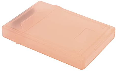 Pretfy Antistatische Festplatten-Aufbewahrungsbox, 2,5 Zoll, Staubdichtes ABS-Gehäuse für HDD/SSD mit Vibrationsschutzfunktion (Rot)
