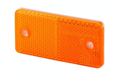 HELLA 8RA 003 326-011 Rückstrahler - Lichtscheibenfarbe: gelb - geschraubt