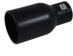 Auspuffblende rund 94mm schwarz 716.4-62B- Anschluss 49-57mm