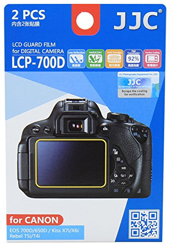 JJC LCD Screen Protector Film for Canon 700D/650D/Kiss X7i/X6i/Rebel T5i/T4i