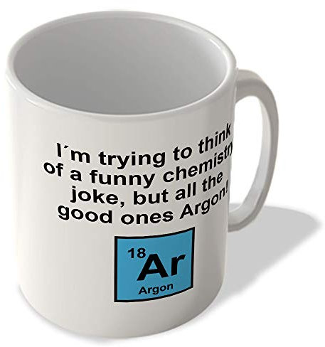 McMug - Chemistry Joke - But All The Good Ones Argon! - Mug, Ceramic, 11fl.oz.