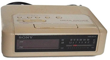 Sony Dream Machine Icf-c240 Digital Alarm Clock Radio Vintage 1980's Am/fm Beige