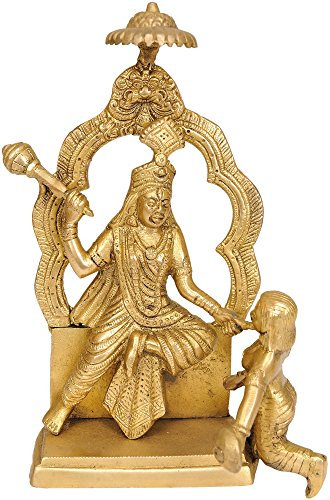 Exotic India mahavidyas bagalamukhi (selten Statue) – Messing Statue