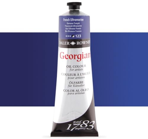 Daler-Rowney Georgian Oil Paint, Aluminium Tube, 7.61oz - 225 ml, French Ultramarine
