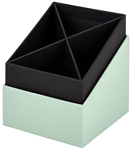Rössler Papier 1331452650 - S.O.H.O. Stifteköcher, 86 x 86 x 100 mm, Mint, 1 Stück