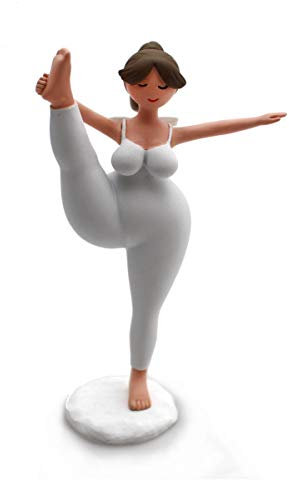 Gall&Zick Yoga Figuren Dekofigur (stehend weiß)