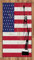 ABAKUHAUS New York Teppich, Freiheit USA, Flachgewebe Deko-Teppiche für das Wohn-,Schlaf-, und Essenszimmer, 80 x 150 cm, Weiß Rot