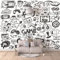 Fototapete Wohnzimmer Gamepad-Computer 3D Fototapeten Wandbild Motivtapeten Vlies-Tapeten Tier Mauer Fototapete Wald 200X150Cm