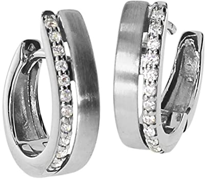 Creole - Luzie - Silber 925/000 mit Zirkonia
