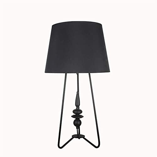Auoeer Black Desk Lamp, Creative Living Room Wrought Iron Desk Lamp, Large-Sized Desk Lamp Lighting, Floor Lamp (E27 Screw Port) Elegant