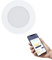 EGLO connect.z Smart-Home LED Bad-Einbaustrahler Fueva-Z, ultra flach, Ø 120 mm, ZigBee, App und Sprachsteuerung Alexa, Lichtfarbe (warmweiß-kaltweiß), dimmbar, Metall Einbauspot weiß, IP44