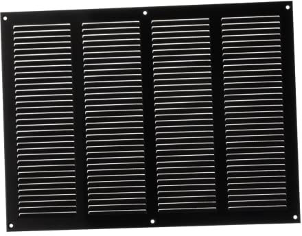400mm x 300mm Black Metal Air Vent Grille