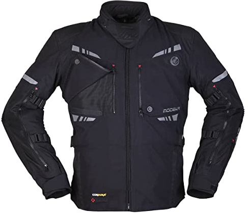 Modeka Taran Motorrad Textiljacke, schwarz, 2XL