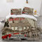 RLYXGS 3D Drucken Retro-Auto Bettbezug Set Berliner StraßEnszene Betten Set 155x220cm 100% Polyester kuschelig Flauschig Hypoallergene Bettwäsche Für Jungen Mädchen Erwachsener Kinderbettwäsche