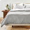 Bare Home - Bettwäsche-Set 135 x 200 cm - 1 Bettbezug + 1 Kissenbezüge, Oeko-TEX Standard 100, (135 x 200/80 x 80 x 1), Hellgrau