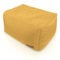Aiire Sitzhocker rechteckiger 50x40x30 cm - Pouf Hocker, Sitzpouf, Hochwertiger, Pflegeleichter Sitzpuff - Sitzsack Fußstütze oder fußhocker für Wohnzimmer und Schlafzimmer Gelb