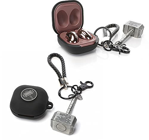 Samsung Galaxy Buds Case - Silicone Cute Cover with Keychain (Hammer)