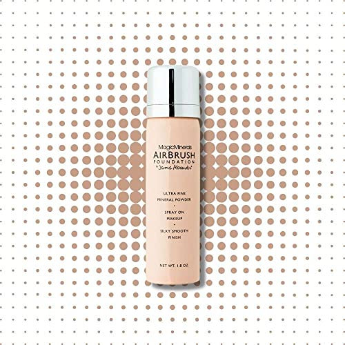 Jerome Alexander Magic Minerals AirBrush Foundation Spray Make up - Integriertes Make-up mit Hautpflege feuchtigkeitsspendend (Warm/Medium, 30 ml)