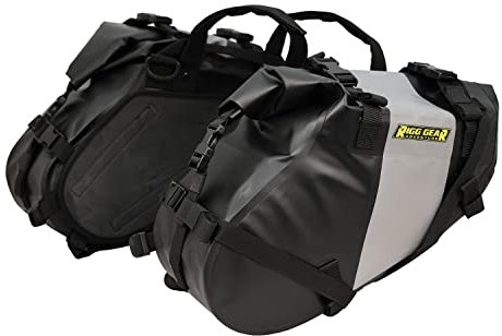Nelson-Rigg Hurricane Dual Sport-Satteltaschen, wasserdicht, Rackless Leicht, weiche Seiten, passend für die meisten Dual Sport/Enduro KTM, Honda, Yamaha und Suzuki, 14 l pro Seite