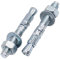 SKIR'CO Ancoraggi a cuneo zincati M8 x 60 mm, tasselli in metallo, bullone di ancoraggio, ancoraggio per muratura, ancoraggio per calcestruzzo, 12 pezzi