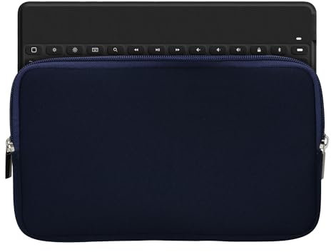 kwmobile Tastatur-Hülle kompatibel mit Logitech Keys-to-GO - Neopren Schutzhülle Case Tasche für Tastatur - Neoprentasche für Keyboard - Dunkelblau