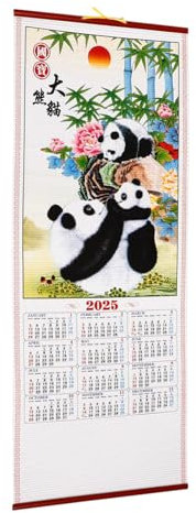 Kichvoe Calendrier Mural Mensuel Calendrier Décoratif Serpent Année Agenda Suspendu Accessoire De Bureau Planificateur Familial