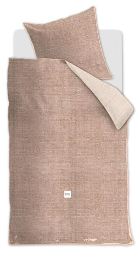 Riviera Maison Renforcé-Bettwäsche-Garnitur Coughton Court Farbe Peach Größe 155x220+80x80