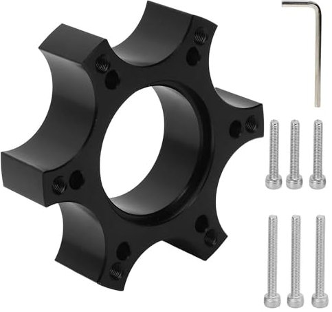 70 mm Lenkradadapter, Lenkrad Adapterplatte, Lenkrad Adapterplatte Aluminiumlegierung, Aluminium Rennwagen Gaming Lenkrad, für T300RS mit 13-14-Zoll-Lenkrad