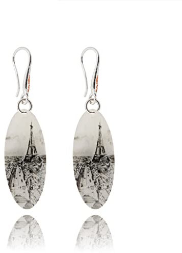 Kreativ Avantgarde Stadtblick Ohrringe Hängend Schmuck für Damen (Stil 14 - vie à Paris)