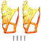 sourcing map 2pcs Bike Water Bottle Holder 5.3 PC Universal Bicycle Bottle Cages Ultralight Cycling Hydration Brackets with Screws for MTB Mountain Road Gravel, Red Yellow