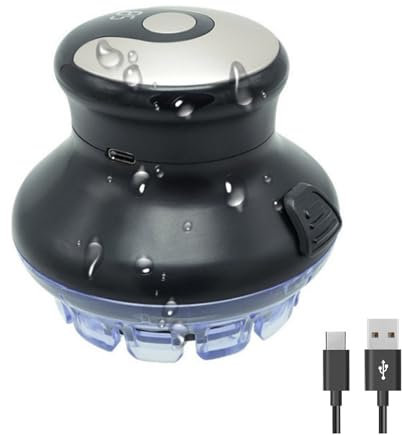 Cordless Circular Hair Clipper with LED Display, 3-12mm Lengths Adjust Self-Haircut Kit 360° Hair Shaver Hair Trimmer for Men