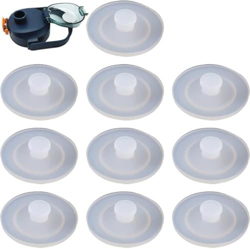 Gammaeon 5PCS Silicone Water Bottle Lid Plugs: Non-Spill, Dust-Proof, Replacement Straw Hole Grommets