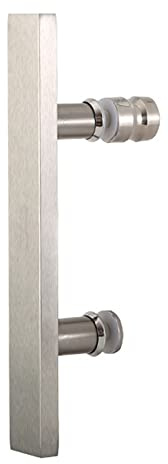 MYRDBT Dusch-Türgriff Duschtürgriff, Glastürgriff, komplett gebürstetes Edelstahl-Finish, Glastürgriff zum Drücken und Ziehen, Lochmittenabstand 145 mm