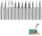 12 Pcs 900M Soldering Iron Tips for Yihua Hakko Quick Atten Ryobi Weller Welding Equipment Accessories and More DIY Soldering Stations/Guns Replacement Solder Tips (12 Different Sizes)