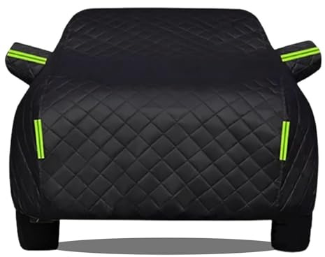 Anti-grêle Bache Voiture Exterieur pour Peugeot 208, Housse de Protection Extérieur Anti Grêle Anti-Rayures Imperméable Respirante Auto Protection Tous Temps Coton épais(Black,pour Peugeot 208)