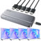 HDMI Splitter 1 In 4 Out, WARRKY 4K Power HDMI Splitter 1x4, [Ultra-Thin Design, USB-C Powered, Easy to Set Up] Only Support Mirror/Duplicate Mode, For TV, Projector, Monitor, Set-Top Box, PC, Laptop