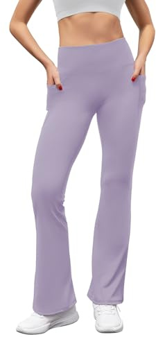 SEAYIJIA Women Trousers Flared Leggings Bootcut Yoga Pants Strech Sports Pants Casual Bussiness Work Trousers with Pockets