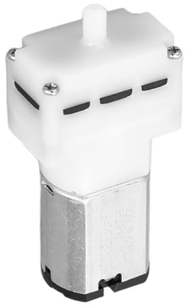 Durlo Luftpumpenmotor für Fische, Vakuumpumpe, Aquarium, Sauerstoffzirkulation, Mini-Luftmotor, DC 6 V, für Geräte und Aquarien, 0,3–1,0 l/min (weiß)