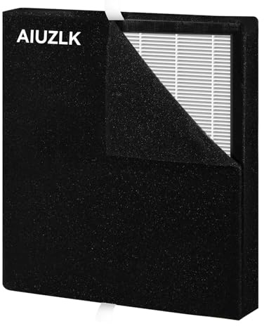 AIUZLK P260 Genuine Air Purifier Replacement Filter,Washable pre-filter,H13 True HEPA Filter and Activated Carbon Filter for Pet Hair,Odors and Smoke (1 Pack) (Washable Filter)
