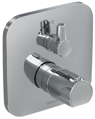 VIGOUR Farbset Thermostat derby V3 f. VUPK mit Mengenregulierung verchromt | DEFTM