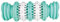 Trixie 32944 Denta Fun Knochen, Mintfresh, Naturgummi, 15 cm