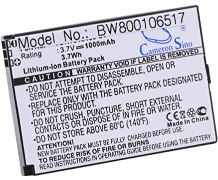 vhbw Akku kompatibel mit Olympia Vox Handy Smartphone Senioren Telefon (1000 mAh, 3,7 V, Li-Ion) - Ersatz für DRT043450-01