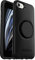 OtterBox für Apple iPhone SE (2nd gen)/8/7, Schlanke Schutzhülle mit integriertem PopSockets PopGrip, Otter + Pop Symmetry Series - Schwarz, 77-61655, iPhone 7/8/SE 2020