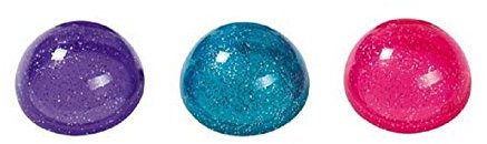 Unbekannt 6 Transparente Hüpfer mit Glitzer Mitgebsel