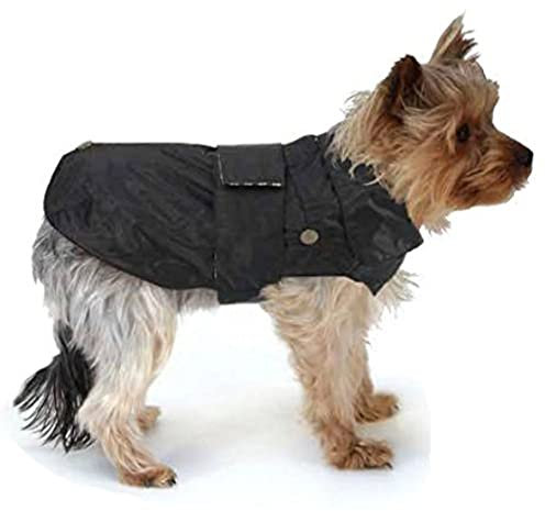 Croci C7074997 Wasserabweisender Mantel, schwarz, 65 cm