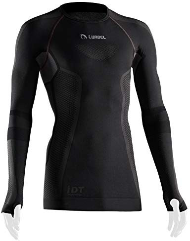 Lurbel Cristallo Long Sleeves, Camiseta termorreguladora, Primera Capa térmica, Camiseta para Trekking, Transpirable, Anti-Olor, Camiseta de Invierno, Camiseta Manga Larga. (Mediana - M)